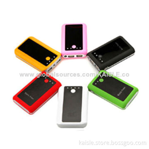 Mobile Power Banks with 6,600mAh Capacity, Dual USB Interface